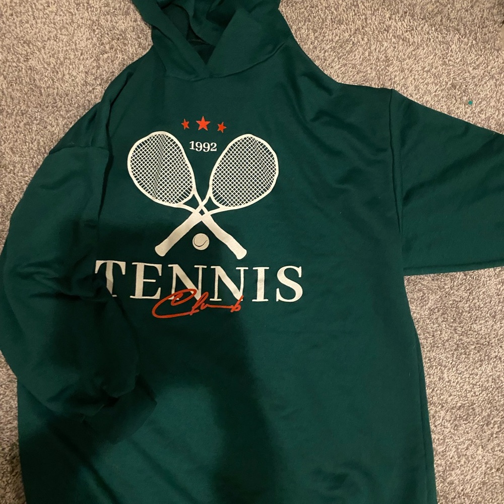 Green Tennis Club Hoodie ASOS
